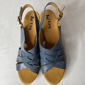 korks berengo wood heel sandals